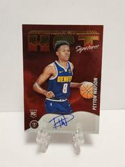 Peyton Watson #HSR-PYW Basketball Cards 2022 Panini Hoops Hot Signatures Rookies Prices