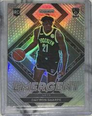 Day'Ron Sharpe [Silver Prizm] #27 Basketball Cards 2021 Panini Prizm Emergent Prices