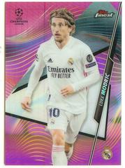 Luka Modric [Pink Refractor] Soccer Cards 2020 Topps Finest UEFA Champions League Prices