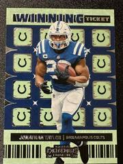 Jonathan Taylor [Emerald] Football Cards 2022 Panini Contenders Winning Ticket Prices
