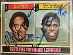 O. J. Simpson, John Brockington #328 Football Cards 1974 Topps Prices