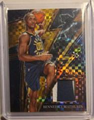 Bennedict Mathurin [Gold] #S-BM Basketball Cards 2022 Panini Select Sparks Patch Prices