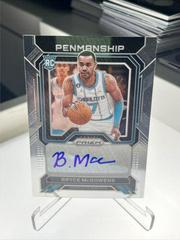 Bryce McGowens #RP-BMC Basketball Cards 2022 Panini Prizm Rookie Penmanship Autographs Prices