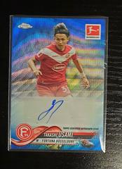 Takashi Usami [Autograph Blue Wave Refractor] Soccer Cards 2018 Topps Chrome Bundesliga Prices
