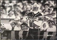 Chipper Jones [Photo Negative] Baseball Cards 2022 Topps Black and White Prices