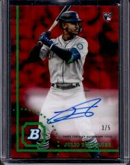 Julio Rodriguez [Red] #CRA-JR Baseball Cards 2022 Bowman Heritage Chrome Rookie Autographs Prices