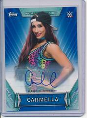 Carmella [Blue] #A-CM Wrestling Cards 2019 Topps WWE Women's Division Autographs Prices