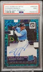 Wander Franco [Teal Velocity] #RRS-WF Baseball Cards 2022 Panini Donruss Optic Rated Rookie Signatures Prices