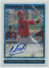 Christopher Marrero [Xfractor Autograph] Baseball Cards 2009 Bowman Chrome Prospects Prices