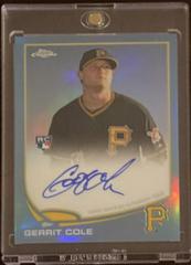 Gerrit Cole [Autograph Blue Refractor] #GC Baseball Cards 2013 Topps Chrome Prices