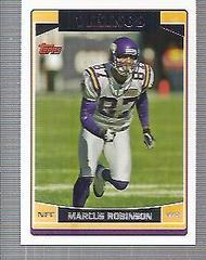 Marcus Robinson #5 Football Cards 2006 Topps Prices