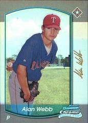 Alan Webb [Future Refractor] #296 Baseball Cards 2000 Bowman Chrome Prices