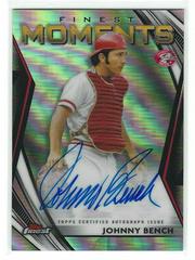 Johnny Bench #FMA-JB Baseball Cards 2021 Topps Finest Moments Autographs Prices