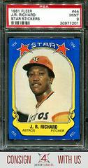 J.R. Richard Baseball Cards 1981 Fleer Star Stickers Prices