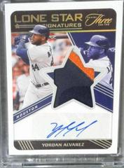 Yordan Alvarez [Gold] #LSS-YA Baseball Cards 2022 Panini Three and Two Lone Star Signatures Prices
