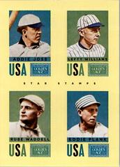 Eddie Plank, Lefty Williams, Rube Waddell, Addie Joss #2 Baseball Cards 2014 Panini Golden Age Star Stamps Prices