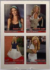 Shannon Elizabeth, Christie Brinkley, Jenny McCarthy, Carmen Electra #9 Basketball Cards 2005 Topps Bazooka 4 on 1 Stickers Prices