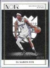 De'Aaron Fox [Gold] #8 Basketball Cards 2020 Panini Noir Prices