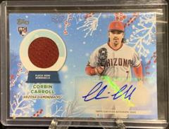 Corbin Carroll #WHAR-CC Baseball Cards 2023 Topps Holiday Autograph Relics Prices