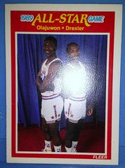 Olajuwon Drexler Basketball Cards 1989 Fleer Prices
