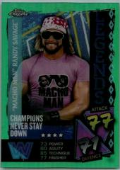 Macho Man' Randy Savage [Green] Wrestling Cards 2021 Topps Slam Attax Chrome WWE Prices