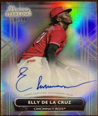 Elly De LA Cruz [Refractor] #PA-ED Baseball Cards 2022 Bowman Sterling Prospect Autographs Prices