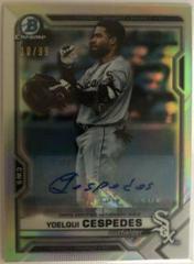 Yoelqui Cespedes [Autograph] #BDC-171 Baseball Cards 2021 Bowman Draft Chrome Prices