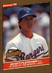 Scott Fletcher #28 Baseball Cards 1986 Donruss Highlights Prices