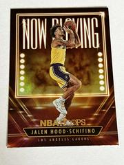 Jalen Hood Schifino [Holo] #13 Basketball Cards 2023 Panini Hoops Now Playing Prices