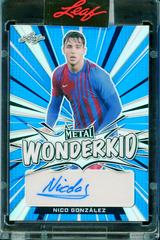 Nico Gonzalez [Prismatic Blue] Soccer Cards 2022 Leaf Metal Wonderkid Autographs Prices