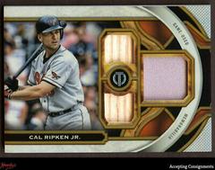 Cal Ripken Jr. [Orange] #TR-CR Baseball Cards 2023 Topps Tribute Triple Relics Prices