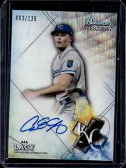Asa Lacy [Wave Refractor] Baseball Cards 2021 Bowman Sterling Prospect Autographs Prices