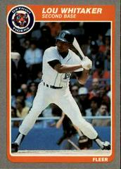 Lou Whitaker #24 Baseball Cards 1985 Fleer Prices