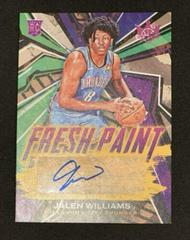 Jalen Williams [Pink] #FP-JWO Basketball Cards 2022 Panini Court Kings Fresh Paint Autographs Prices