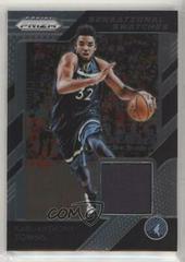 Karl Anthony Towns Basketball Cards 2018 Panini Prizm Sensational Swatches Prices