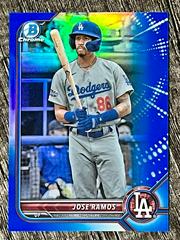 Jose Ramos [Blue] Baseball Cards 2022 Bowman Draft Chrome Prices