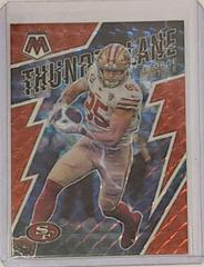 George Kittle [Red] #TL-13 Football Cards 2022 Panini Mosaic Thunder Lane Prices