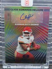 Clyde Edwards Helaire [Blue] Football Cards 2020 Panini Illusions Rookie Endorsements Autographs Prices