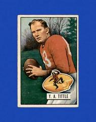 Y.A. Tittle Football Cards 1951 Bowman Prices