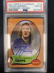 Trevor Lawrence [Autograph Orange] #11A Football Cards 2021 Topps X Trevor Lawrence Prices