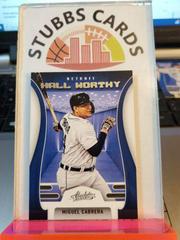 Miguel Cabrera #HW-4 Baseball Cards 2022 Panini Absolute Hall Worthy Prices