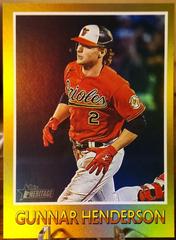 Gunnar Henderson [Gold Foil] #75BS-12 Baseball Cards 2024 Topps Heritage Baseball Sensation Prices