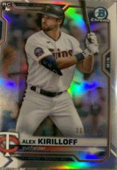Alex Kirilloff [Refractor] #3 Baseball Cards 2021 Bowman Chrome Prices