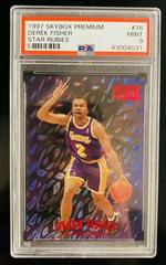 Derek Fisher [Star Rubies] #76 Basketball Cards 1997 Skybox Premium Prices