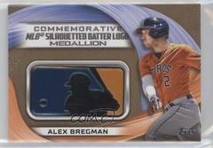 Alex Bregman [Gold] #MLBL-AB Baseball Cards 2022 Topps MLB Logo Medallion Relics Prices