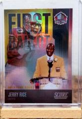 Jerry Rice [Gold Zone] Football Cards 2022 Panini Score First Ballot Prices