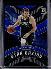 Luka Doncic [Blue] #6 Basketball Cards 2022 Panini Donruss Optic Star Gazing Prices