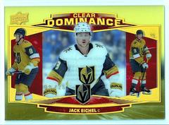 Jack Eichel [Gold Spectrum] #CD18 Hockey Cards 2022 Upper Deck Clear Dominance Prices