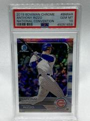 Anthony Rizzo #BNR-AR Baseball Cards 2019 Bowman Chrome National Convention Prices