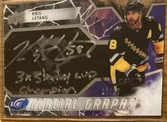 Kris Letang [Black] Hockey Cards 2021 Upper Deck Ice Glacial Graphs Prices